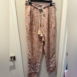 Bohemian Pink Patterned Pants